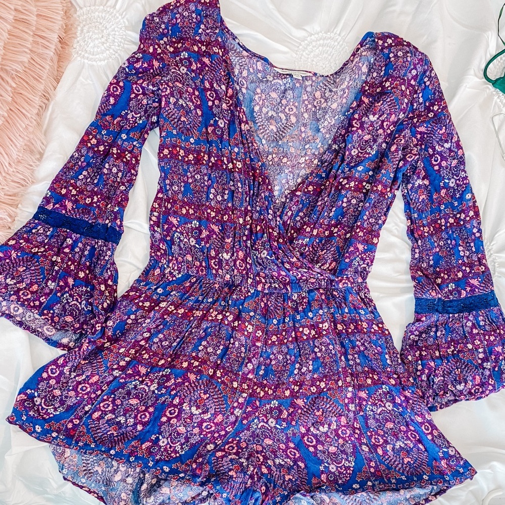 American Eagle Boho Romper Size Small
